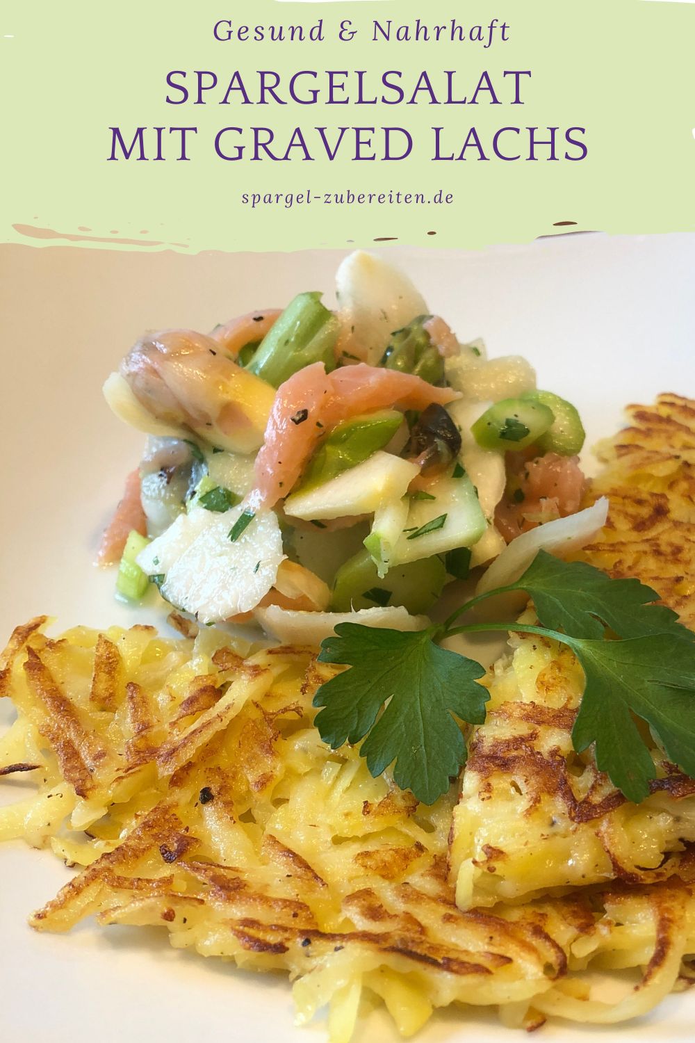 Mediterraner Spargelsalat mit Graved Lachs - Spargel zubereiten